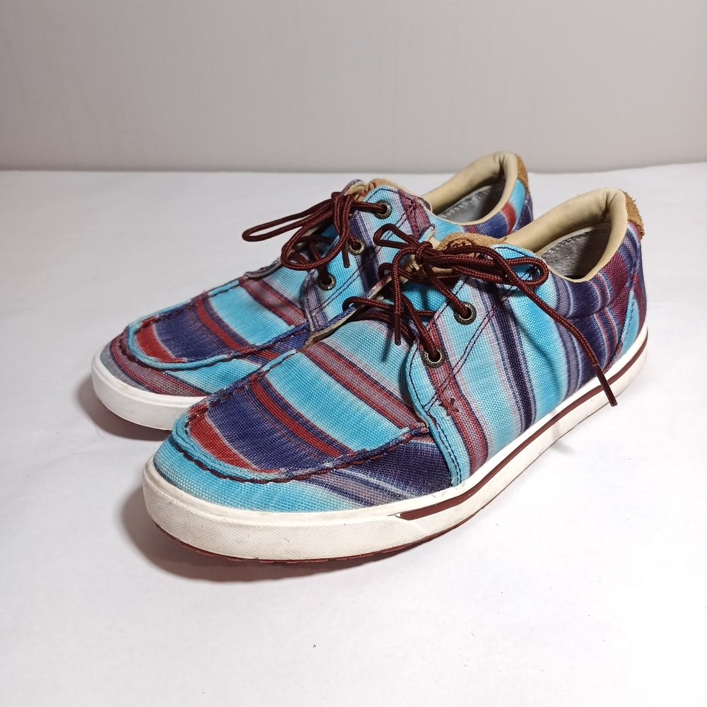 Twisted X Womens Hooey Loper Lace Up Shoes Southwestern Size 10